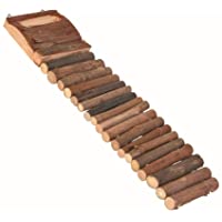 TRIXIE Pasarela Hámster Natural Living- 18 peldaños- 7 × 27 cm- Pequeños Mamíferos